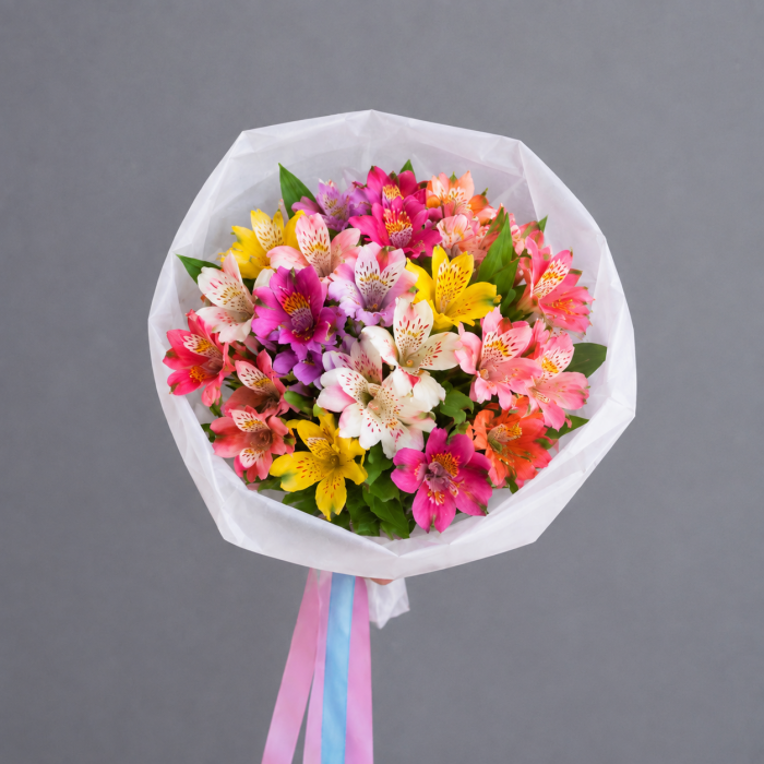 Букет из разноцветных Альстромерий, фото 2